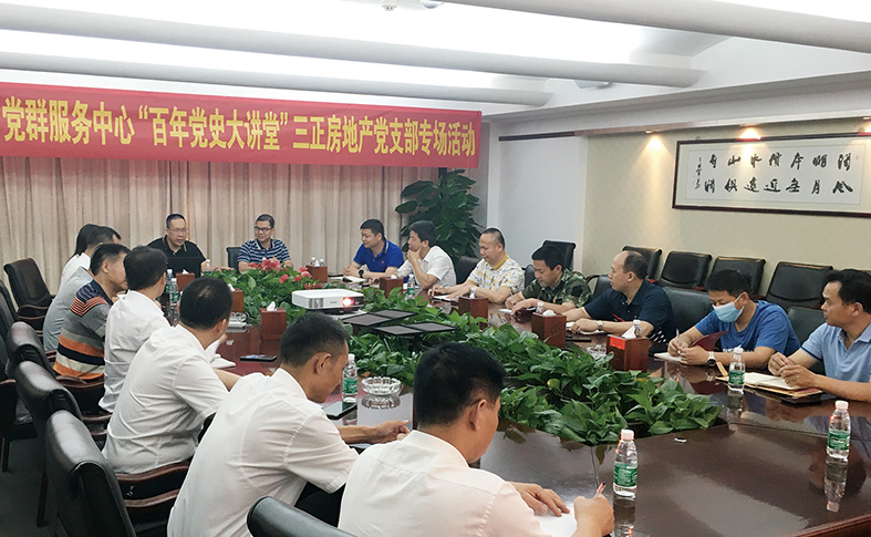 三正房地產黨支部舉行“百年黨史大講堂”主題黨日活動.jpg 三正房地產黨支部舉行“百年黨史大講堂”主題黨日活動.jpg